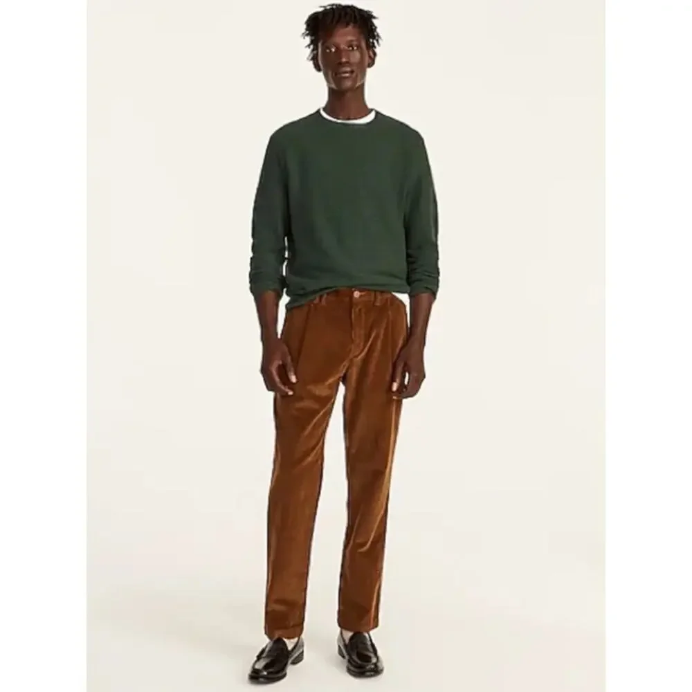 J. Crew 100% Cotton Crewneck Sweater Garter Stitch Military Green H6060 Large